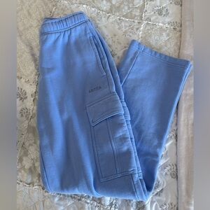 Aritzia Light Blue Cargo Sweatpants